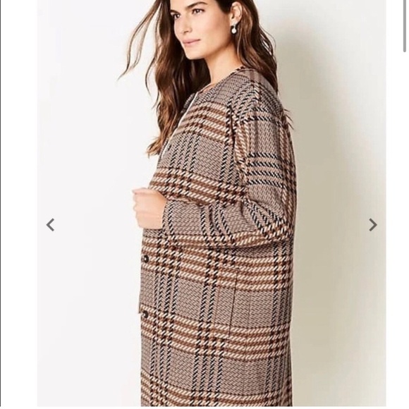 J Jill wool plaid longline jacket XL petite - Picture 2 of 12